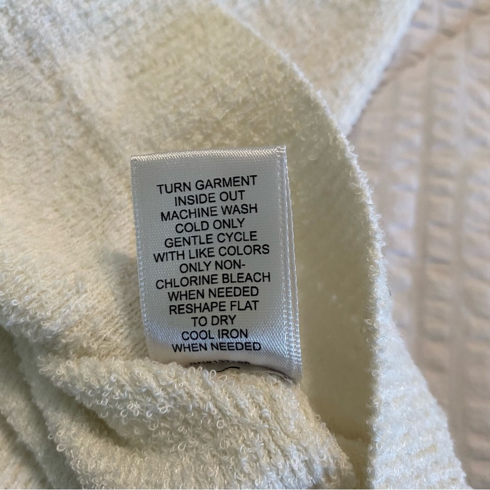 Rachel Zoe Cream Cardigan Sweater Gold Buttons Size: Small - Picture 11 of 12